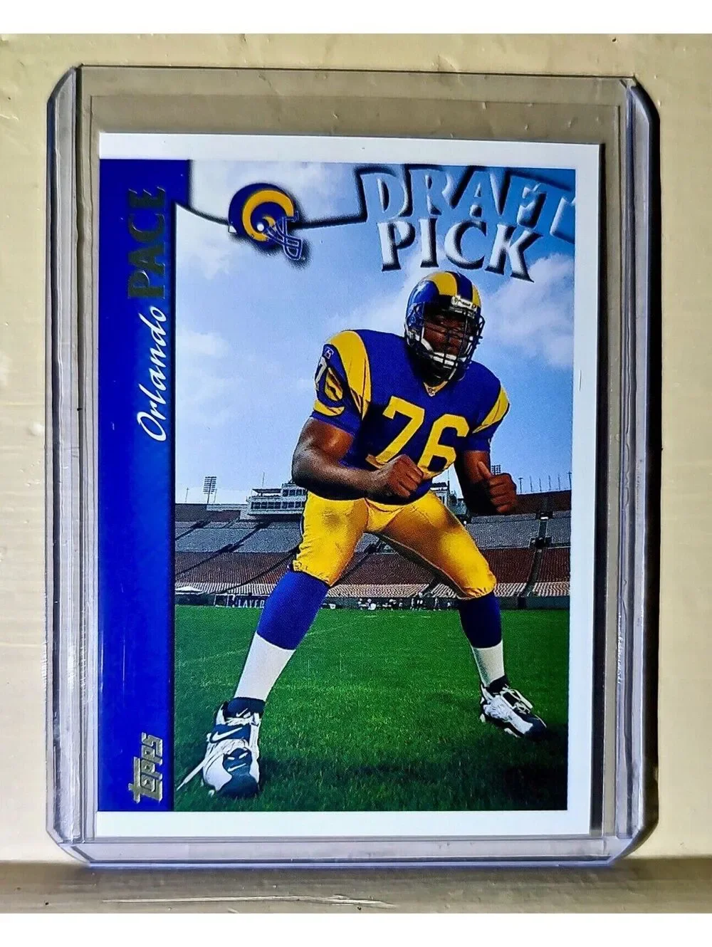 Orlando Pace 1997 Topps Draft Pick #400 NFL Rookie Card Rams